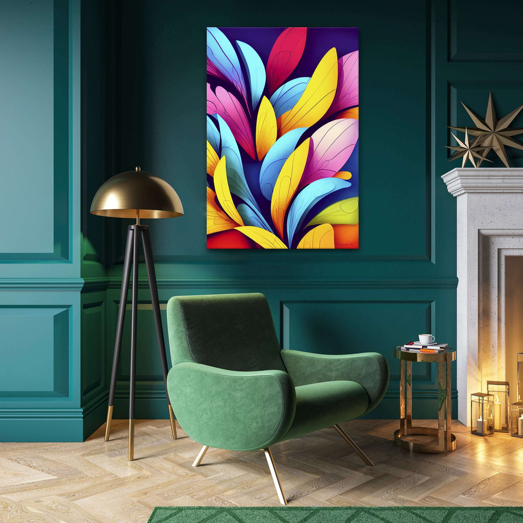 painting-pop-art-leaves