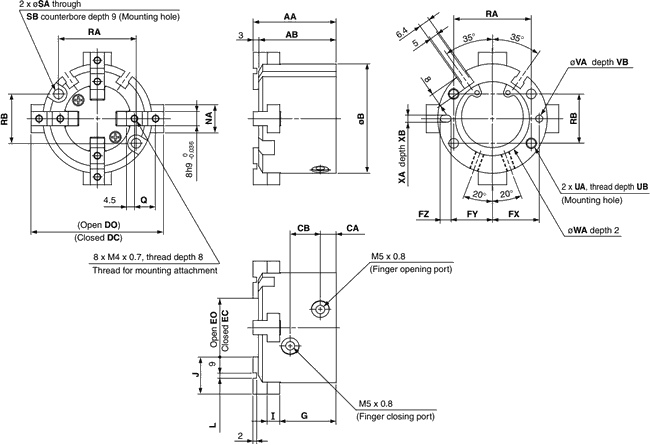 Чертёж SC-MSH4 32-40