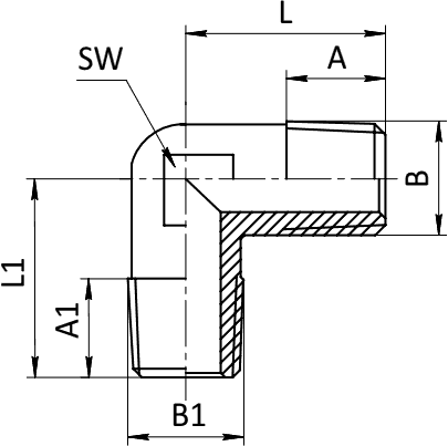 Чертеж фитинга ZF2010