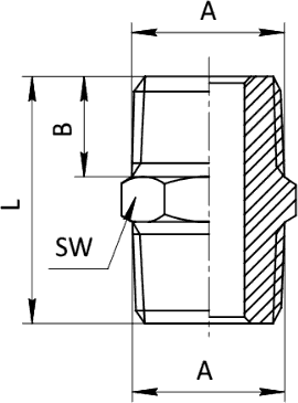 Чертеж фитинга SF-Z2500