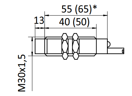 Размер датчика положения SC-SEN-TK M30