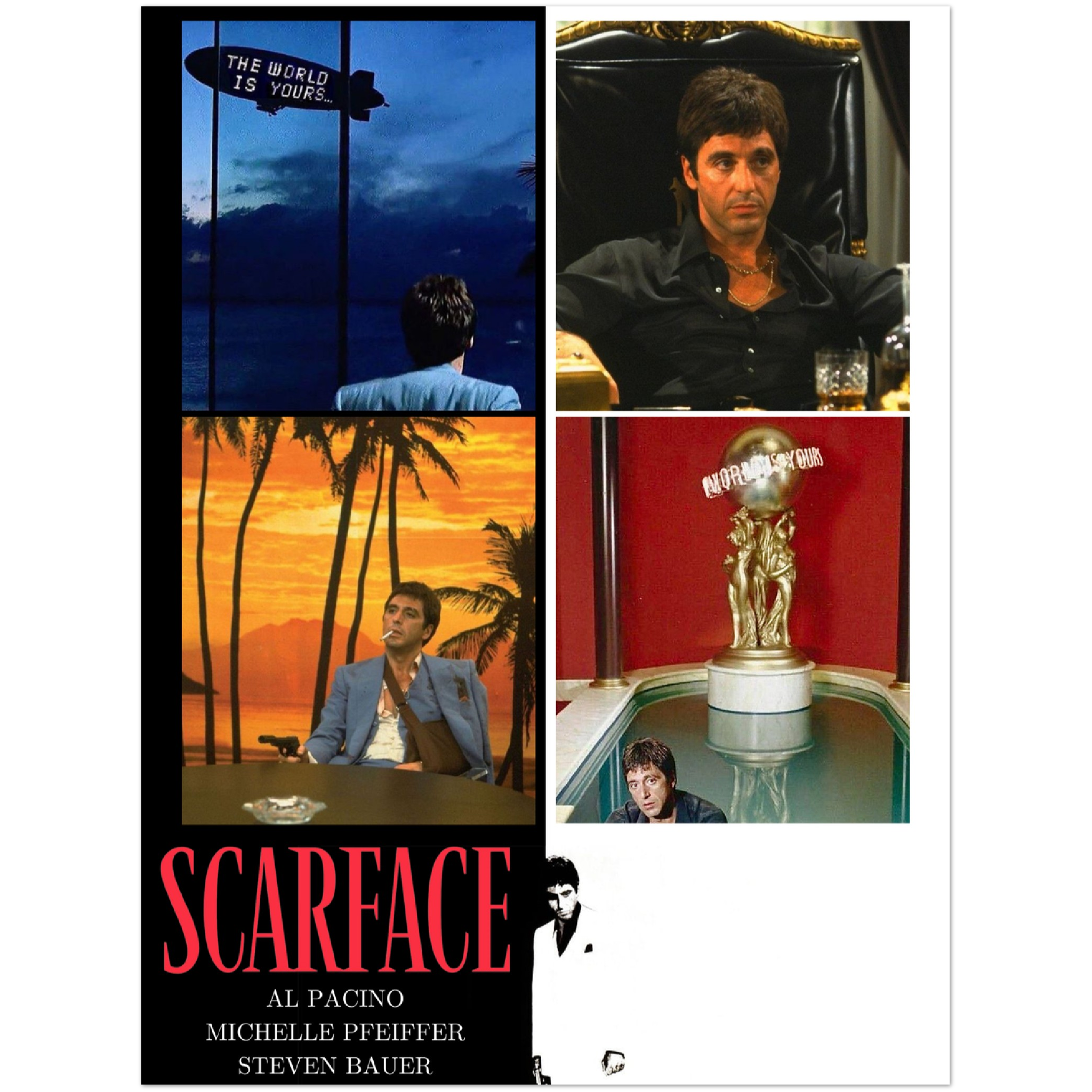 THE WORLD IS MINE  SCARFACE Wallpaper  Download to your mobile from  PHONEKY