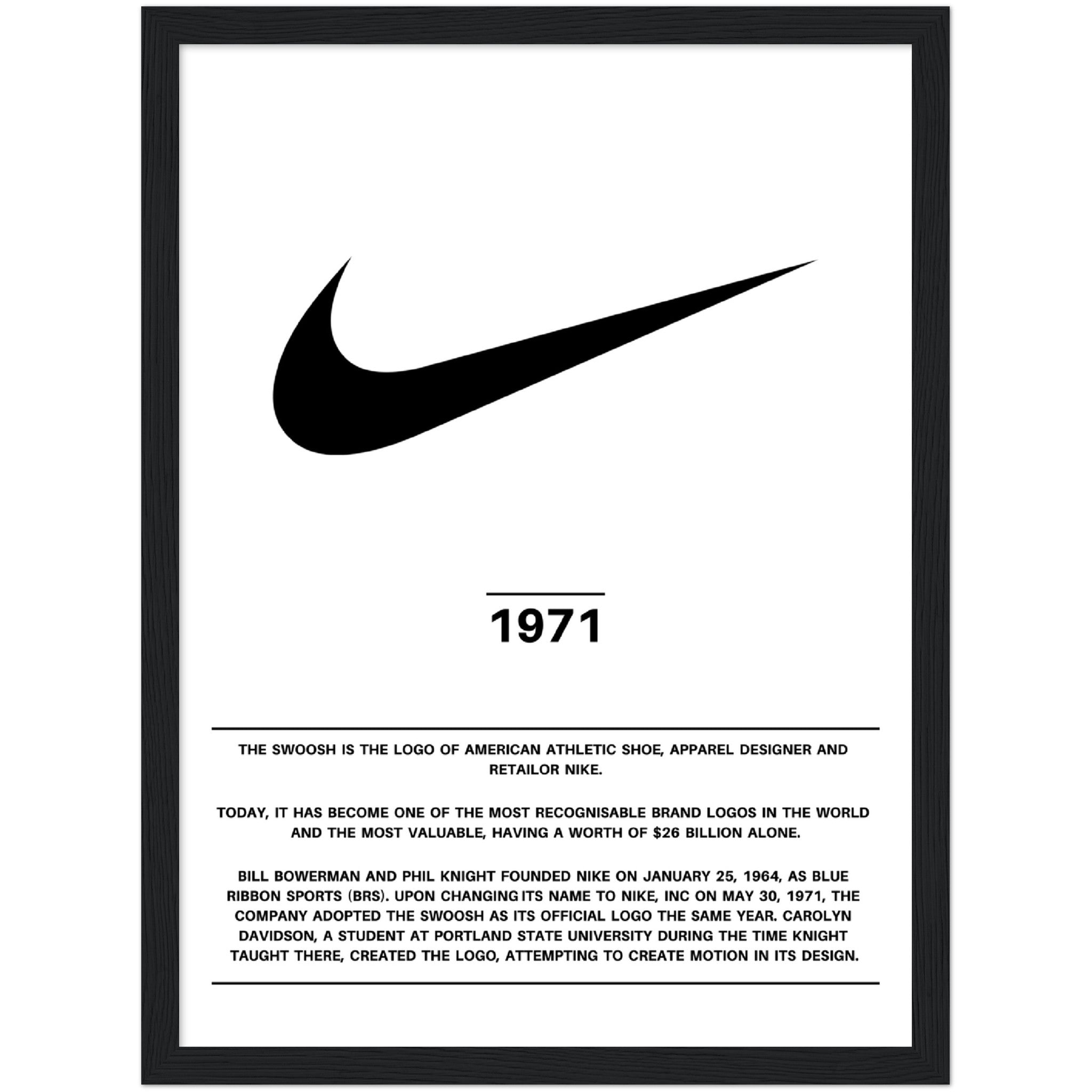 Nike Swoosh - Framed – ConceptPosters