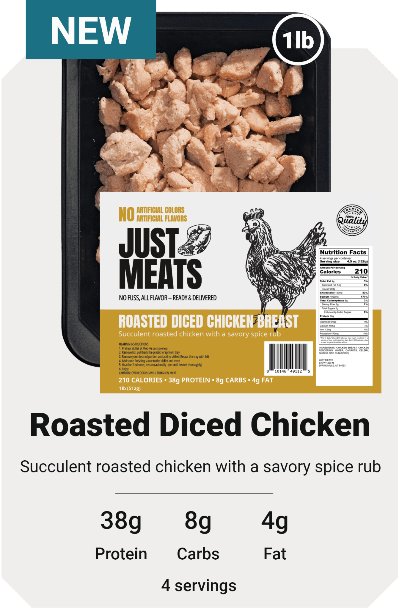 Roasted Diced Chicken