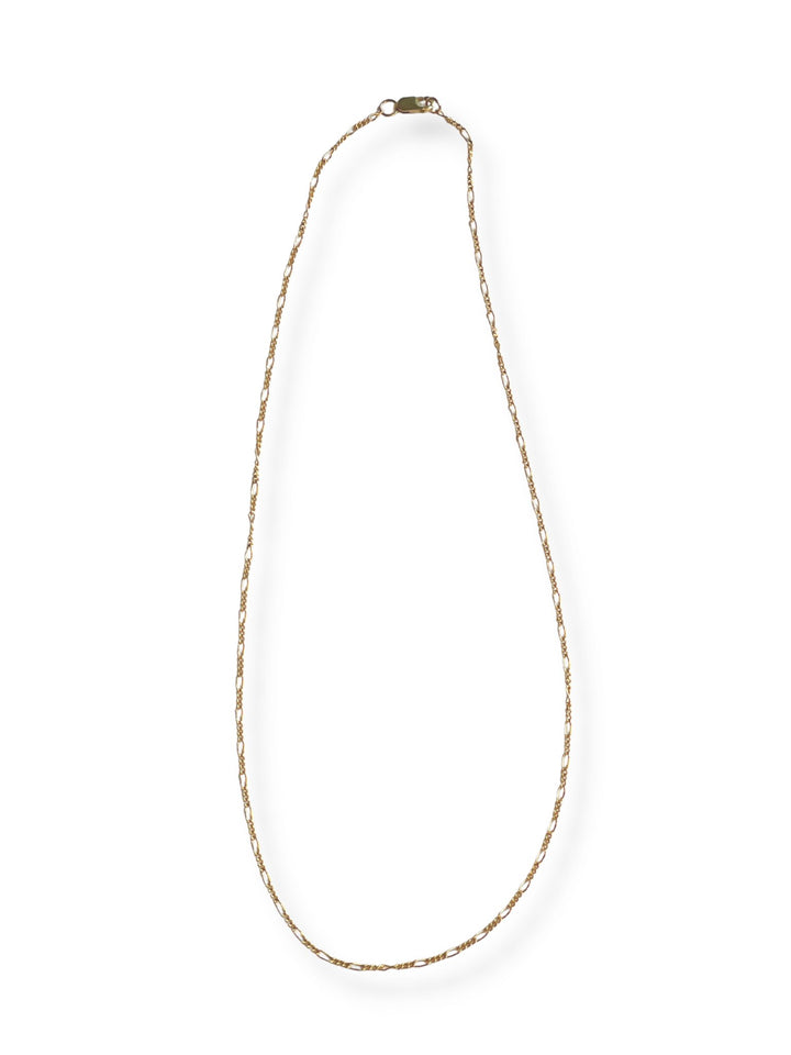 Flat Dapped Layering chain - Chocolate and Steel
