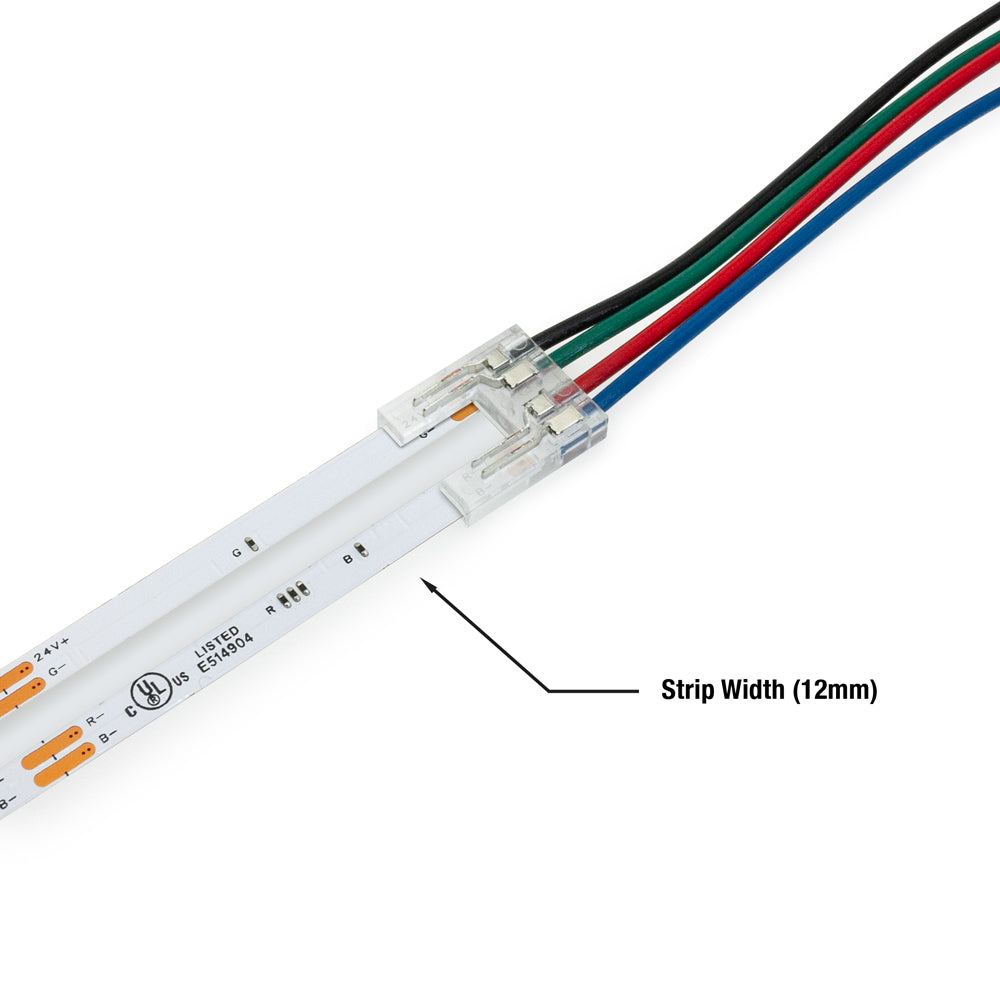 Boitier de raccordement Striplock pour entrée de câble Strip LED RGB