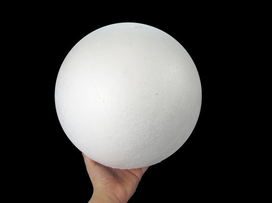 Smooth Polystyrene Foam Ball for Crafts and School Projects (8 Inches - 1 Ball)