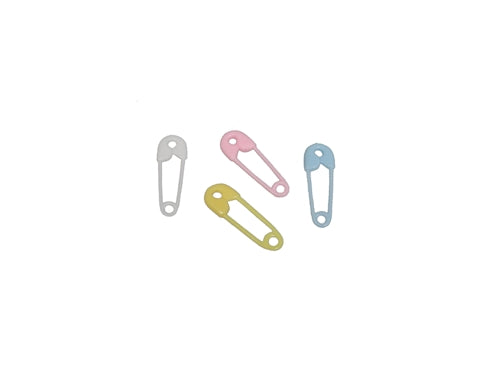 Baby Diaper Pin Charms Safety Pin Charm (12pcs / 6mm x 19mm