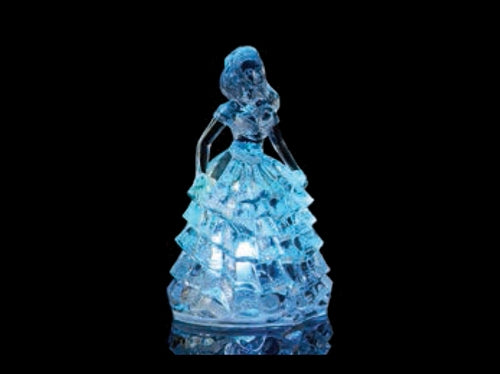 5" Crystal Plastic Lighted Quinceanera Figurine (1 Pc) - LACrafts product image