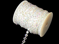 11mm Iridescent FLAT Bead Rolls 