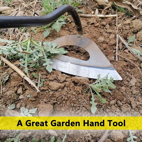 Hollow Small Hoe Full Manganese Steel Gardening Hand-held All-steel Hardened Hollow Hoe Planting Plowing and Weeding Tools cordless garden shears