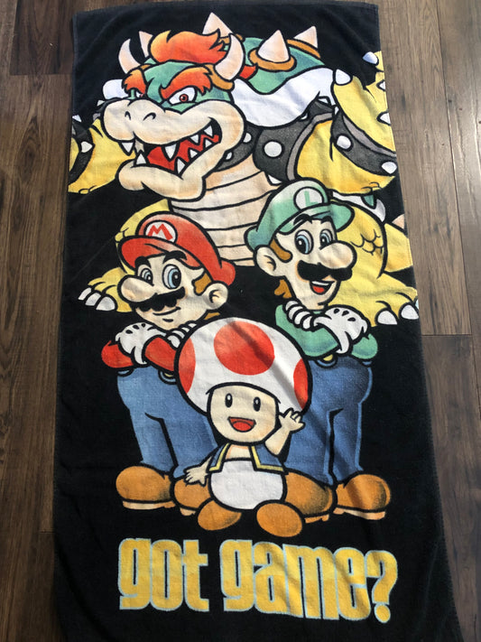 nintendo bath towel