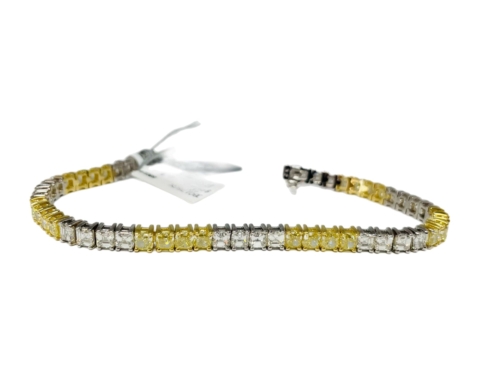 14K Yellow Gold Bezel Lab Created Diamond Tennis Bracelet (2.00 CTW - F-G /  VS2-SI1)