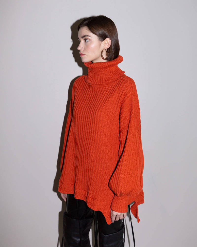 oversized sustainable sweater red | NOT JUST A LABEL
