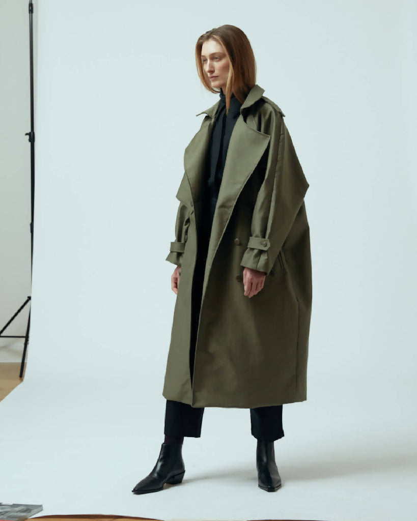 Julia Leifert - organic cotton trench coat | NOT JUST A LABEL