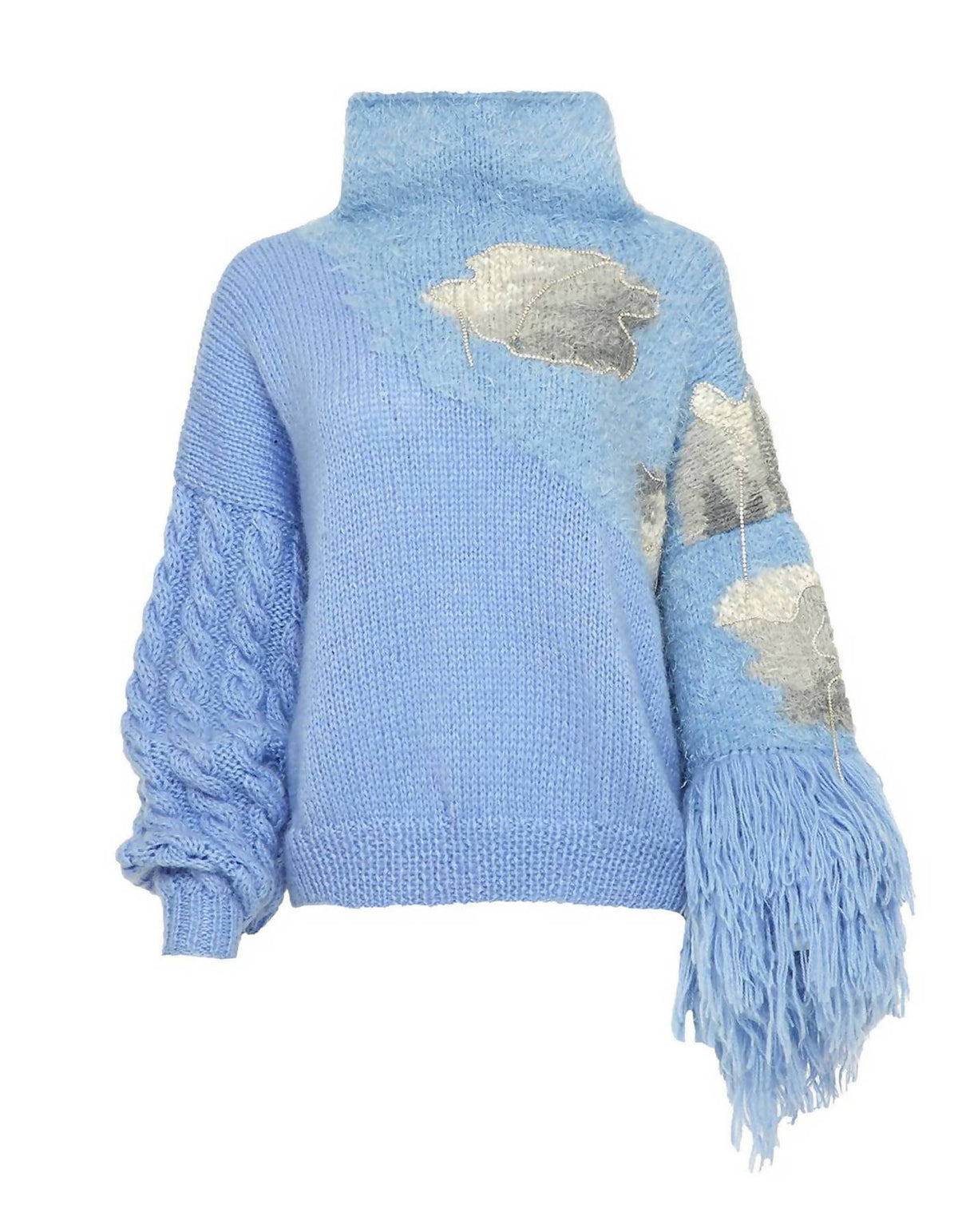 Knitted Blue Sweater NOT JUST A LABEL