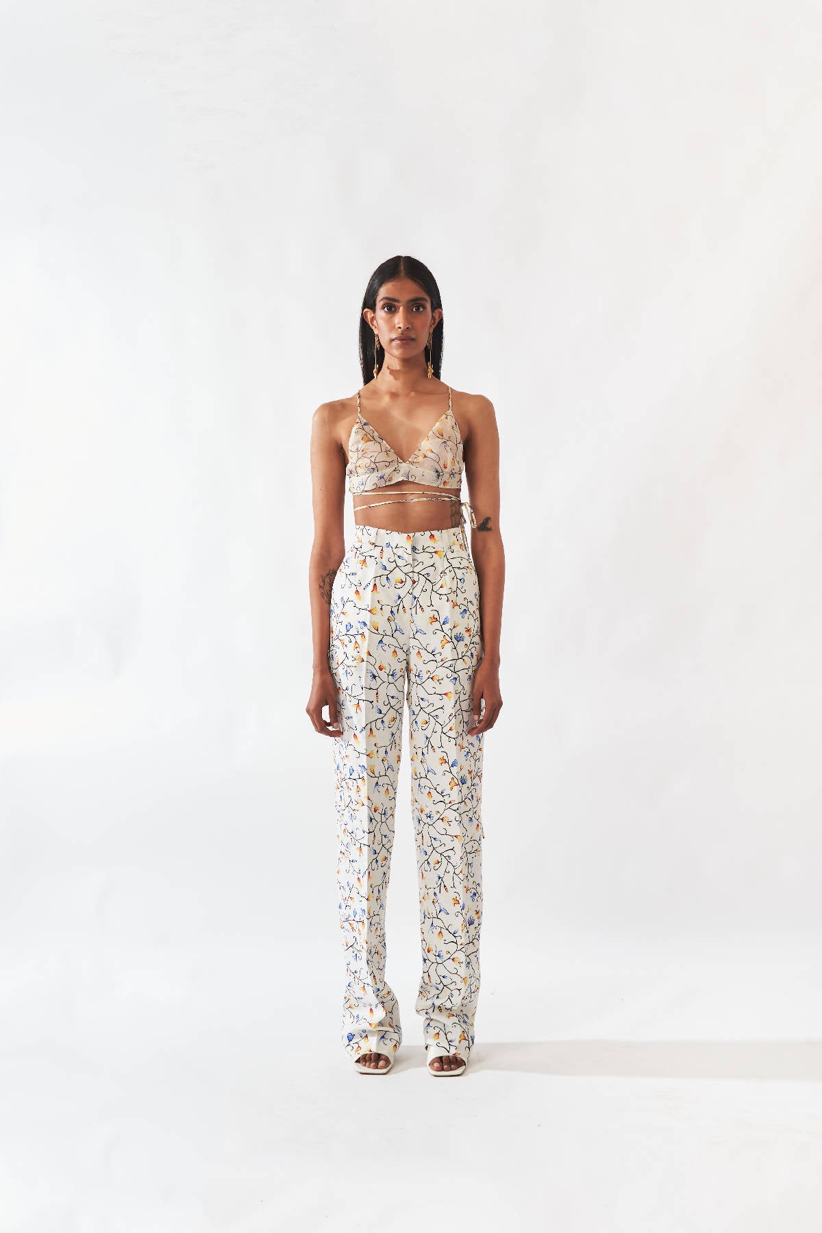 Printed Silk-Organza Bralette | NOT JUST A LABEL