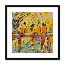 Load image into Gallery viewer, &quot;Parrots Perching III&quot; Framed &amp; Mounted Print
