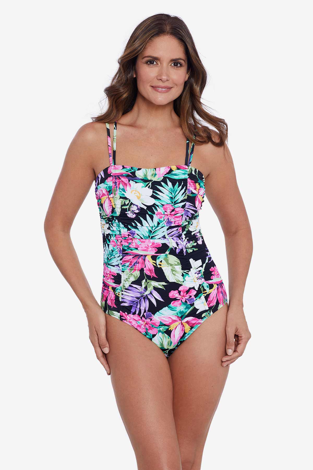 Shirred Bodice Mio One Piece Swimsuit Glowing Pains