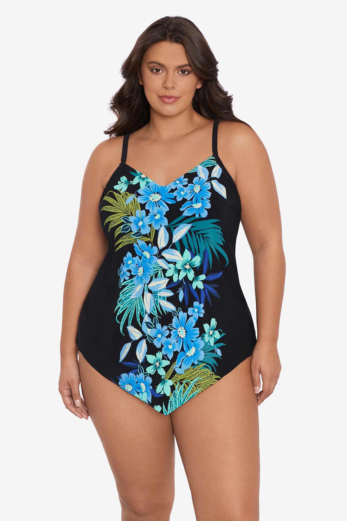HAHFKJ Push Up One Piece Swimsuit Women Plus Size Swimwear Large Big  Plussize Swimming Suits Beachwear Bathing Suits (Color : Black, Size :  XXX-Large Code) : : Clothing, Shoes & Accessories