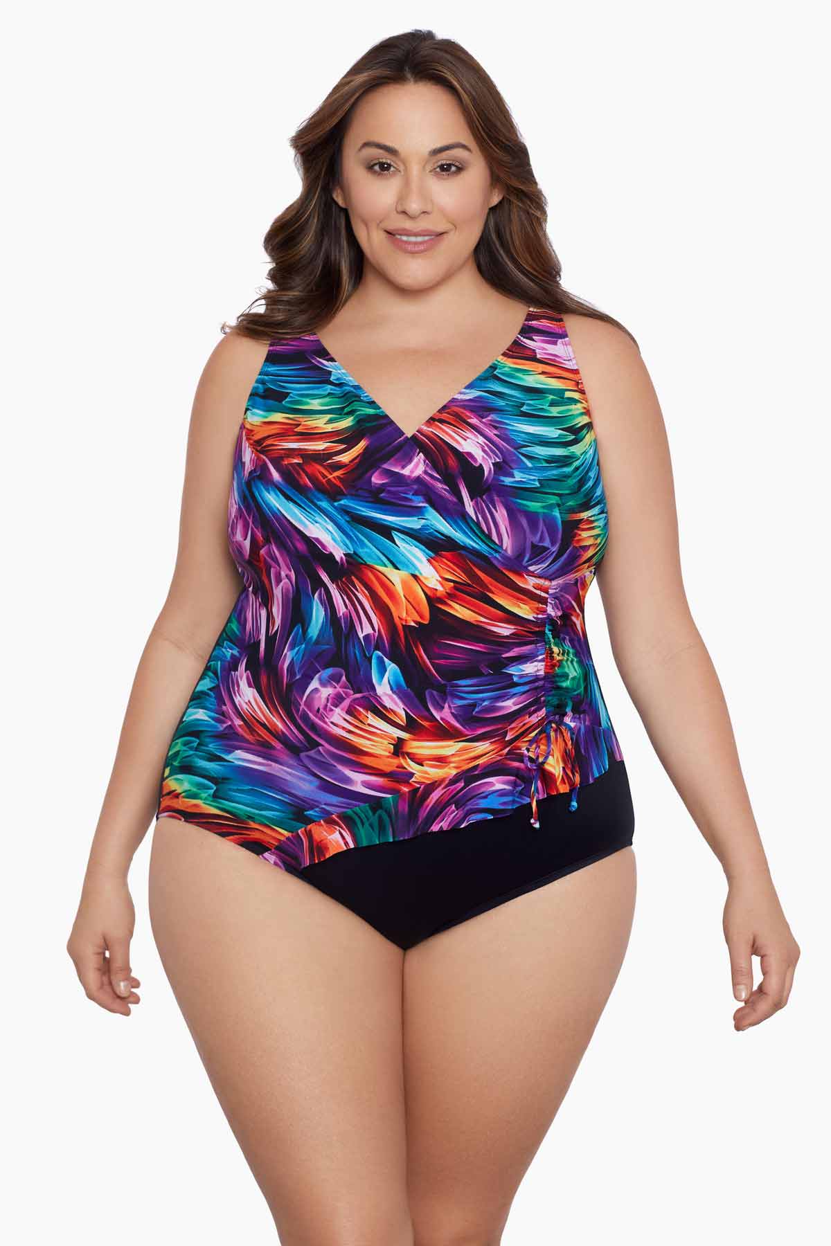 Swimsuit with Underwire Bra Support Women Dots Bikini Sets Two Piece Swimsuits  Swimwear Beach Suit Plus Size Swim Suit Black : : Fashion