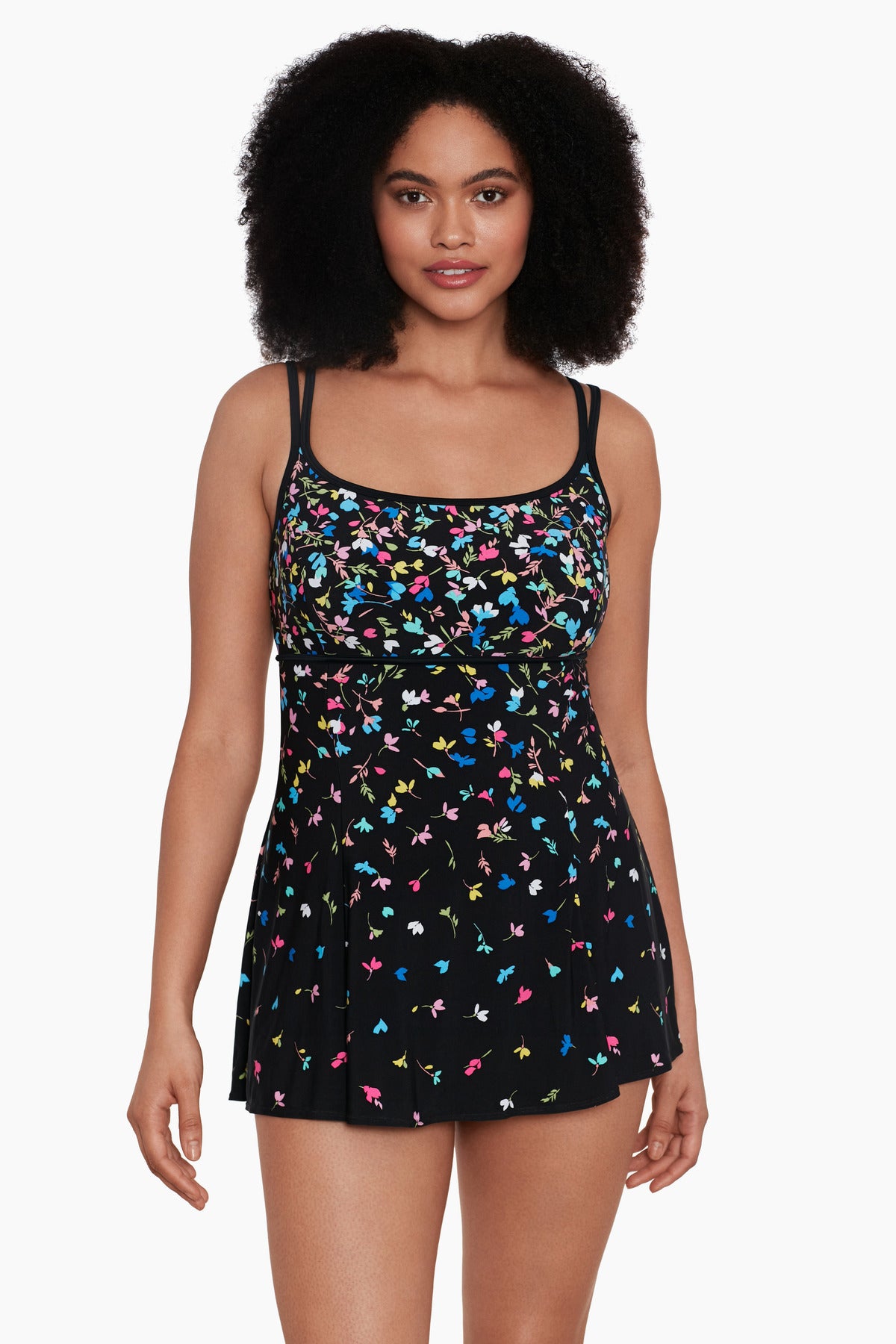 Plus Size Empire Swim Dress Ditsy Days