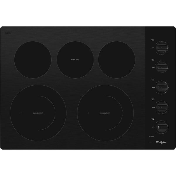 15 Electric Cooktop with 2 Radiant Elements Black KECC056RBL
