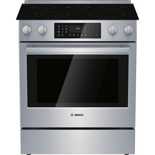 Bosch 30 inch Slide In Gas Range with 9 Specialized Cooking Modes HGIP