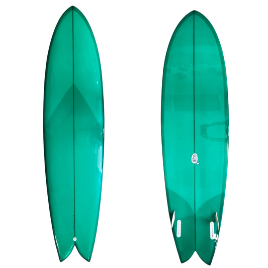 Jeff McCallum Quad Fish - Custom Black Resin - 5'9