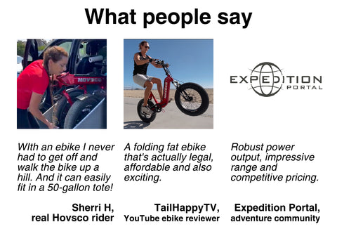 HovBeta is a compact foldable ebike with strong power