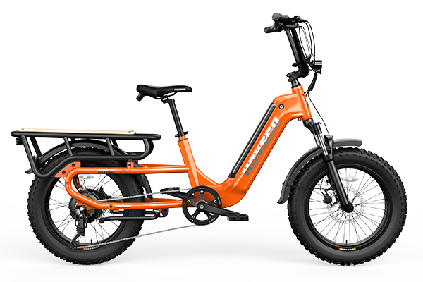 Orange Hovsco HovCart Electric Cargo Bike