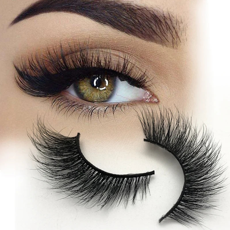 Buzzme Real Mink Cateye Lashes Winged Volume False Mink Eyelashes Cruelty Free Eye Lash