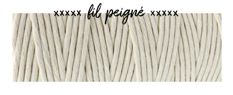 corde macramé peignée