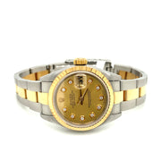 Rolex Datejust 41mm Two Tone Oyster Perpetual with Fluted Gold Bezel a –  Jahan Diamond Imports