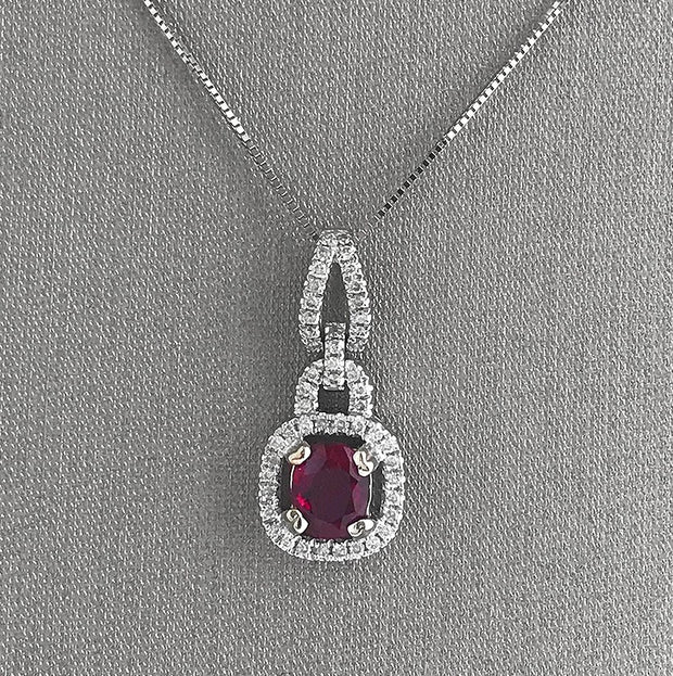 Pink and White Diamond Pendant - Jahan Jewellery