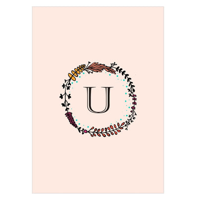 Gifts of Love Notebook Monogram Initial U Laila