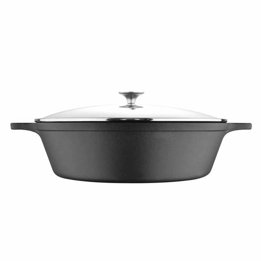 BBQ-Toro Ultimate Dutch Oven with PRO3+ Coating, 9.0 L (DO9U), Saucepan  with Legs, Pre-Cooked - Pre-Seasoned with PRO3+ Process, Cast Iron Pot