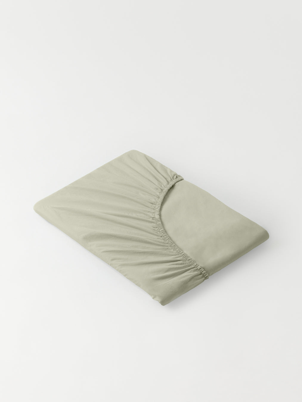 Billede af DAWN - Percale Faconlagen (140x200x35) - Overcast - 100% økologisk bomuld - Lysegrønt