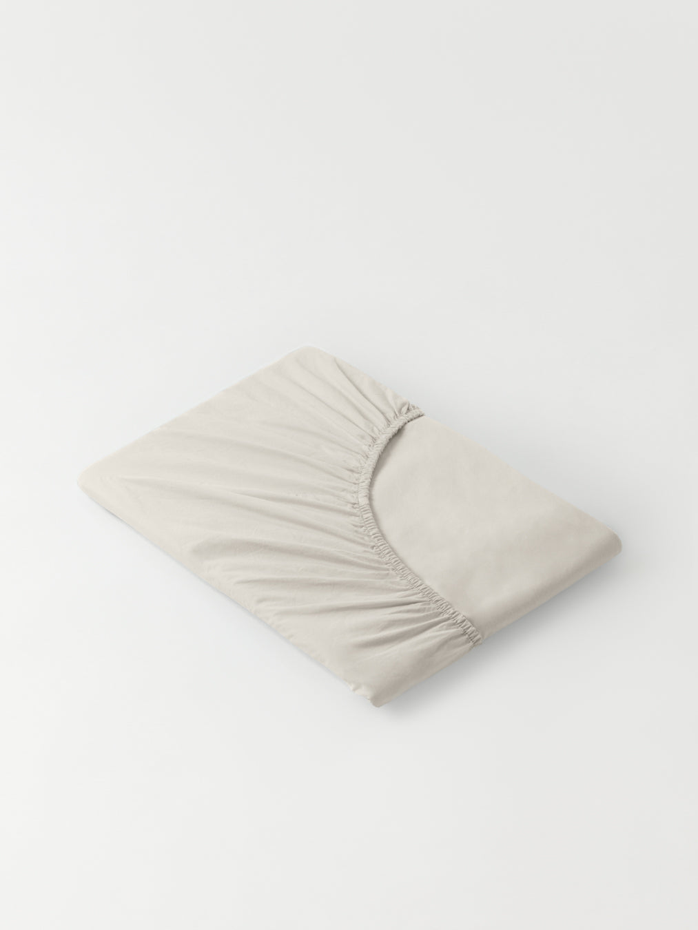 Billede af DAWN - Percale Faconlagen (180x200x35) - Ivory - 100% økologisk bomuld - Lysegråt