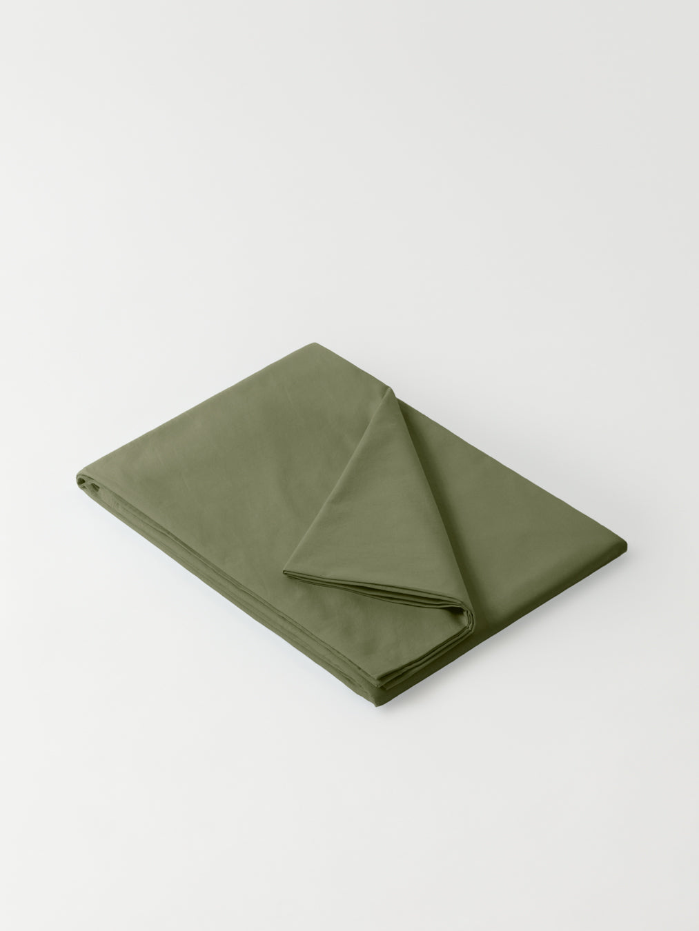 Billede af DAWN - Percale Fladt Lagen (260x260) - Olive - 100% økologisk bomuld - Army grønt