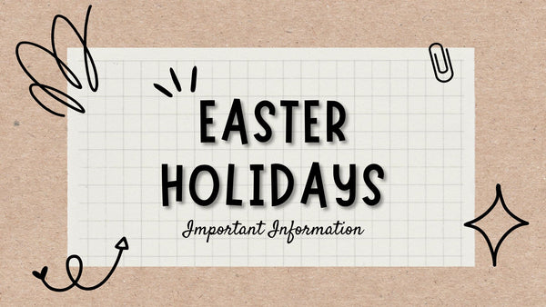 Image informing visitors of Roofing Supplies Online's operational hours over the Easter Break