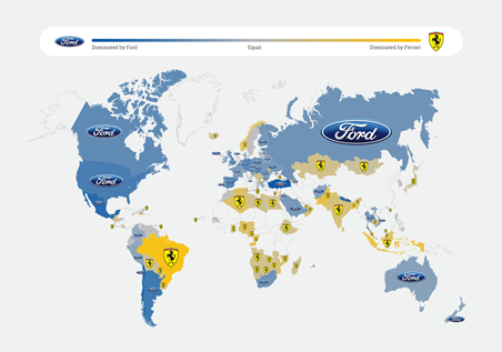 ford ferrari world map 