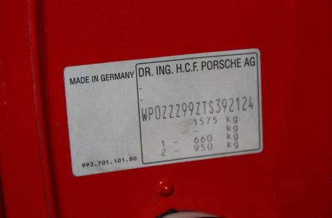 red porsche paint sticker 