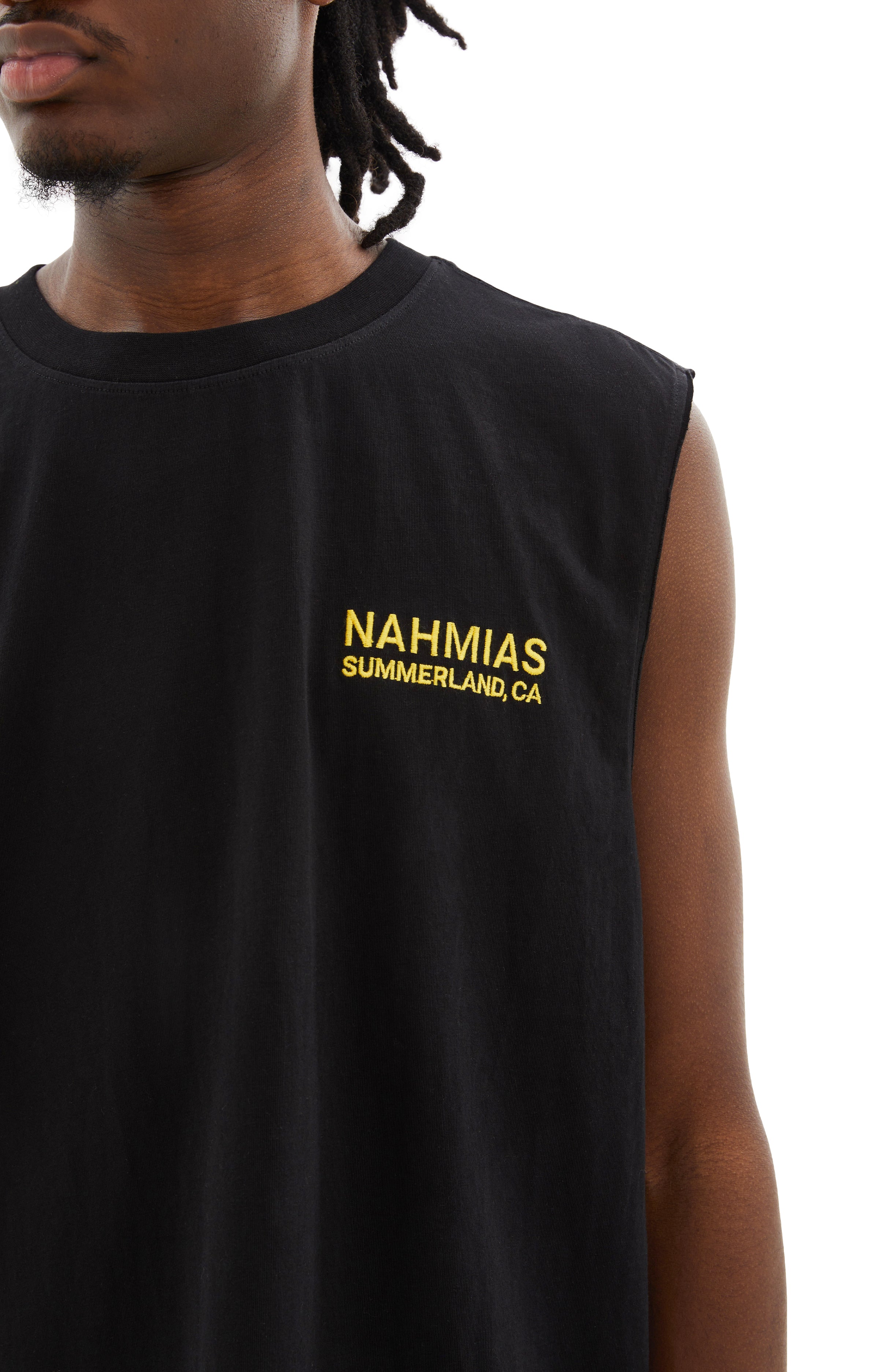 Shop Nahmias Landscape Muscle T-shirt In Black