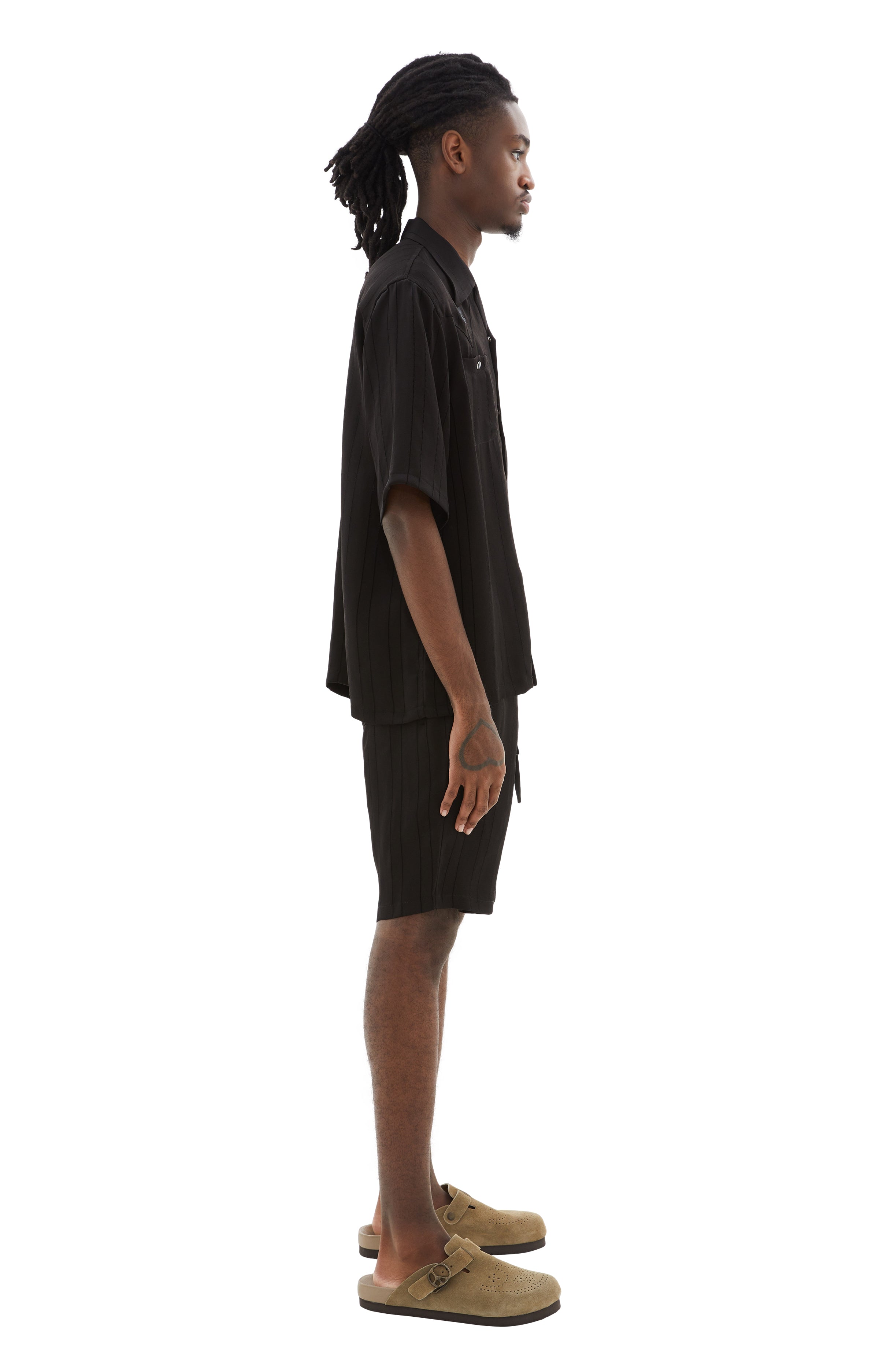 Shop Needles Cowboy One-up S/s Shirt In Black