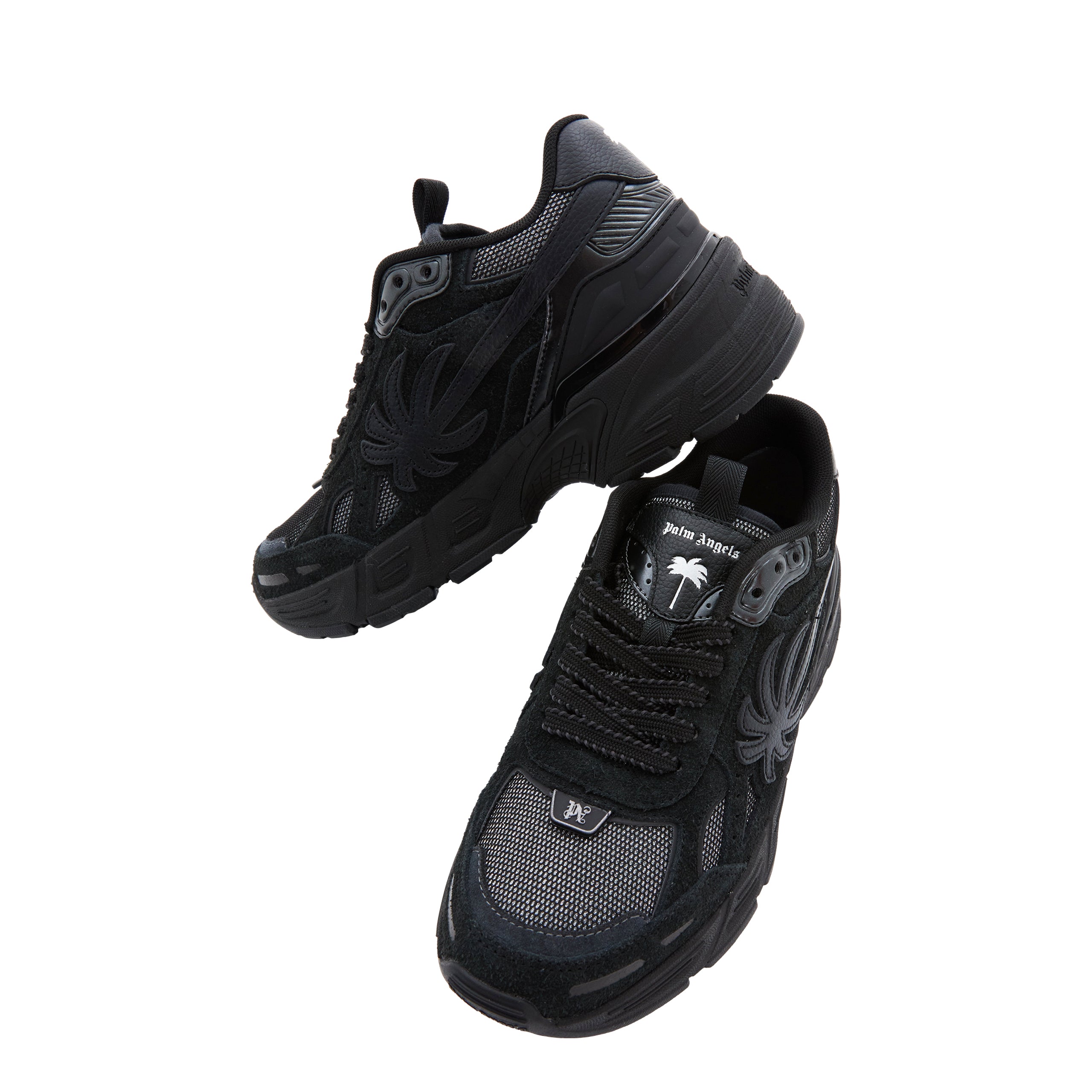 Shop Palm Angels Pa 4 Sneakers In Black