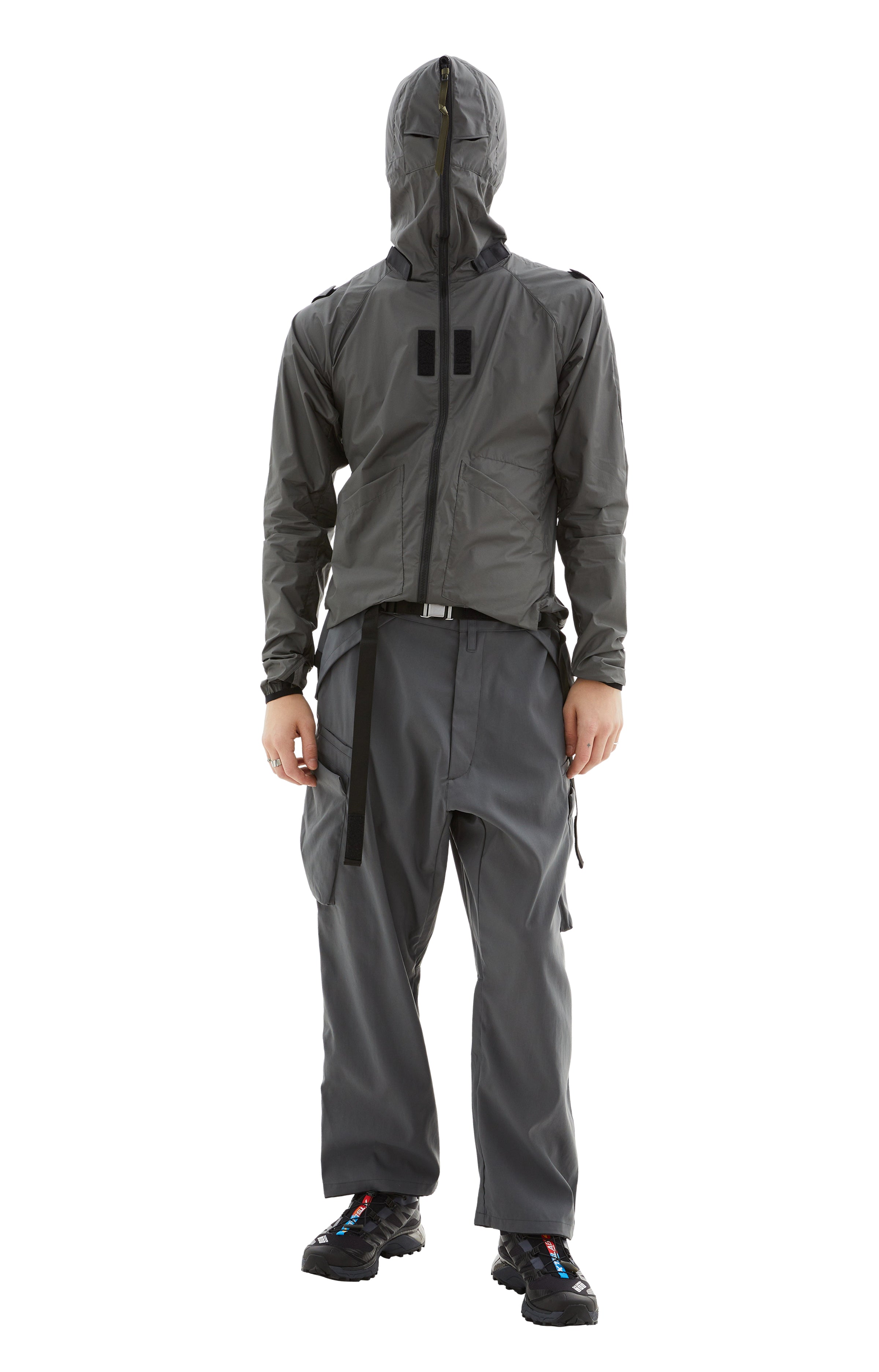 Shop Acronym Nylon Stretch Cargo Pants In Slate Grey