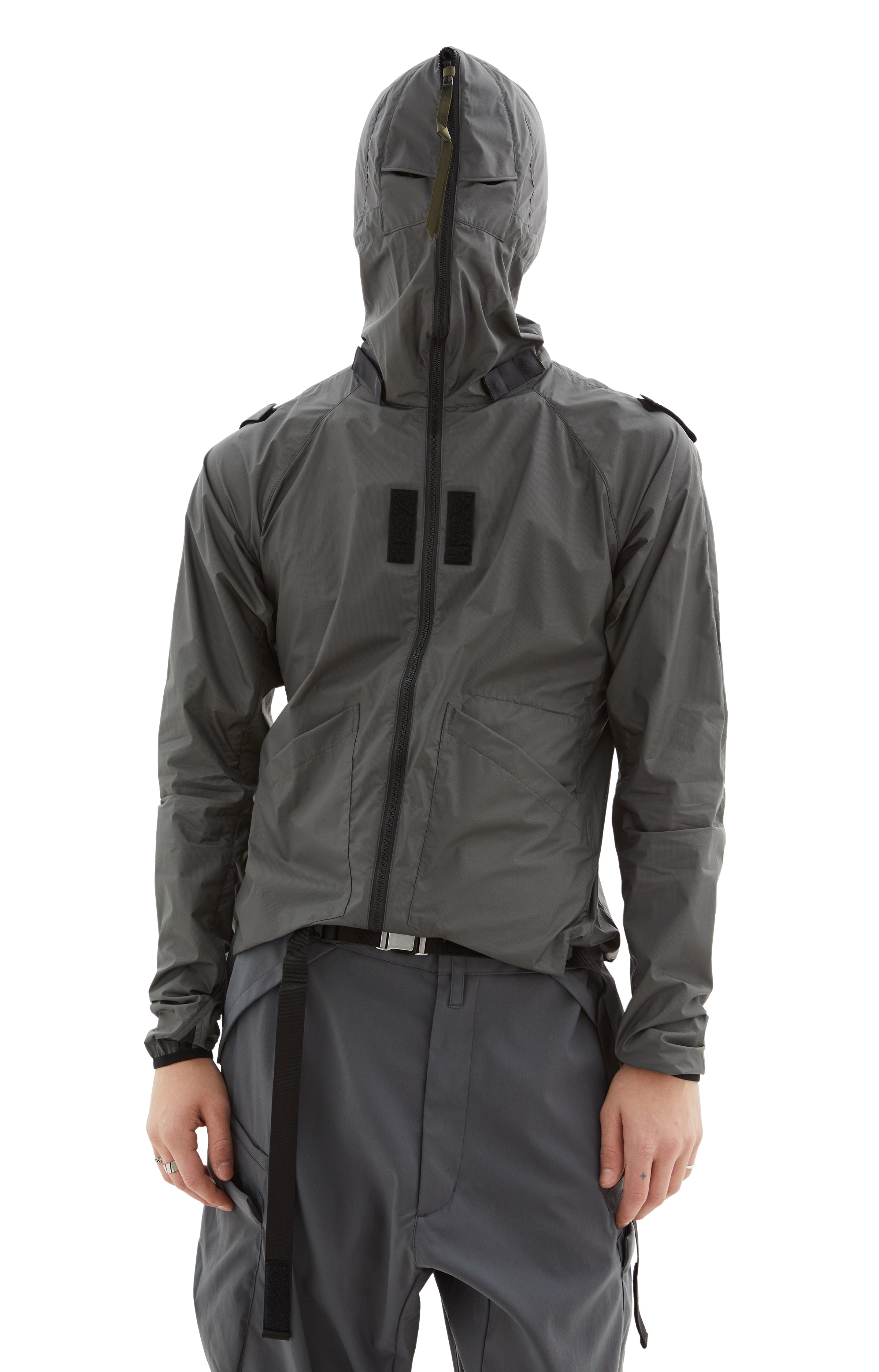 Shop Acronym Packable Hardshell Jacket In Grey