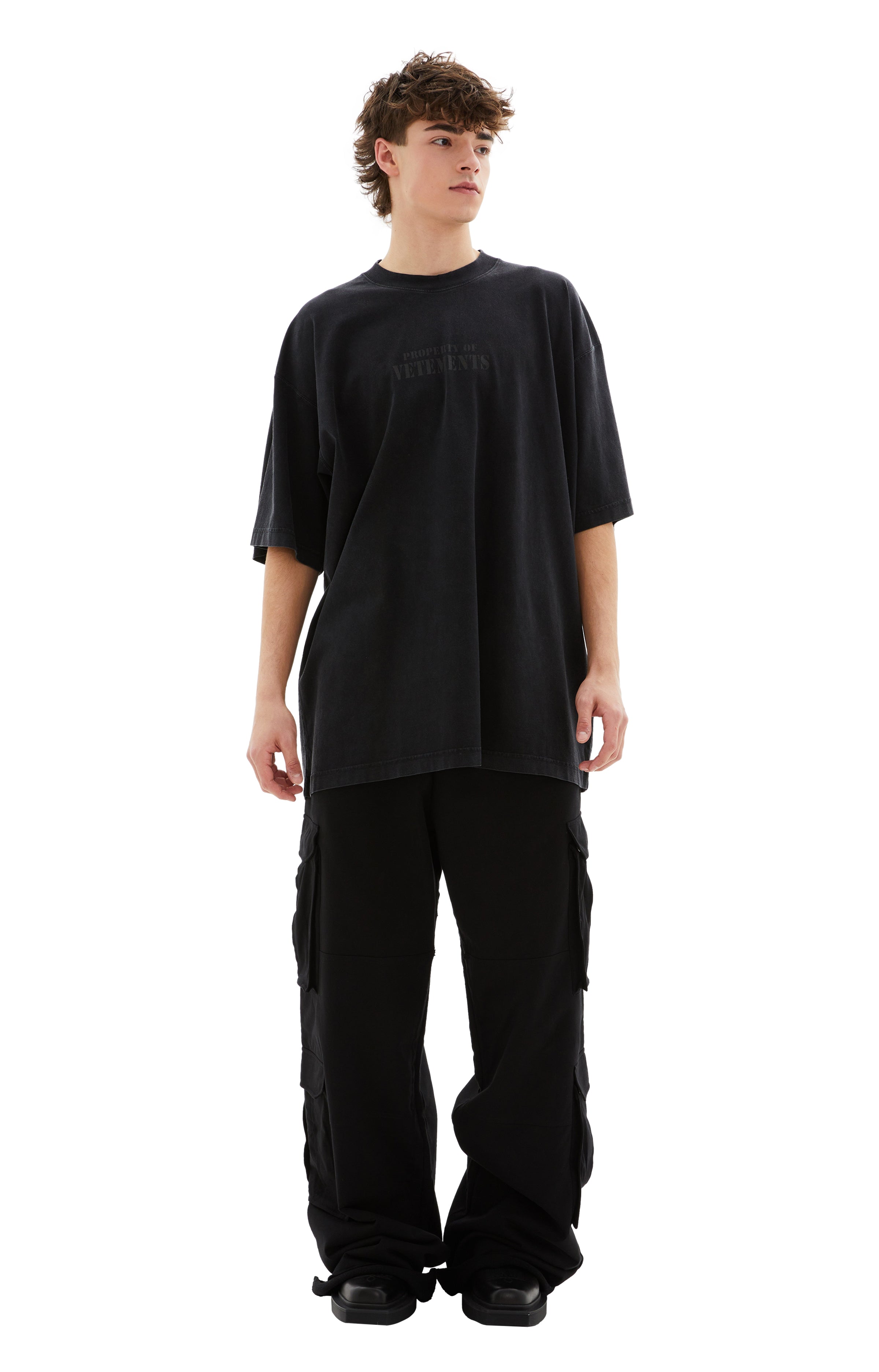 Shop Vetements Property Of  T-shirt In Black