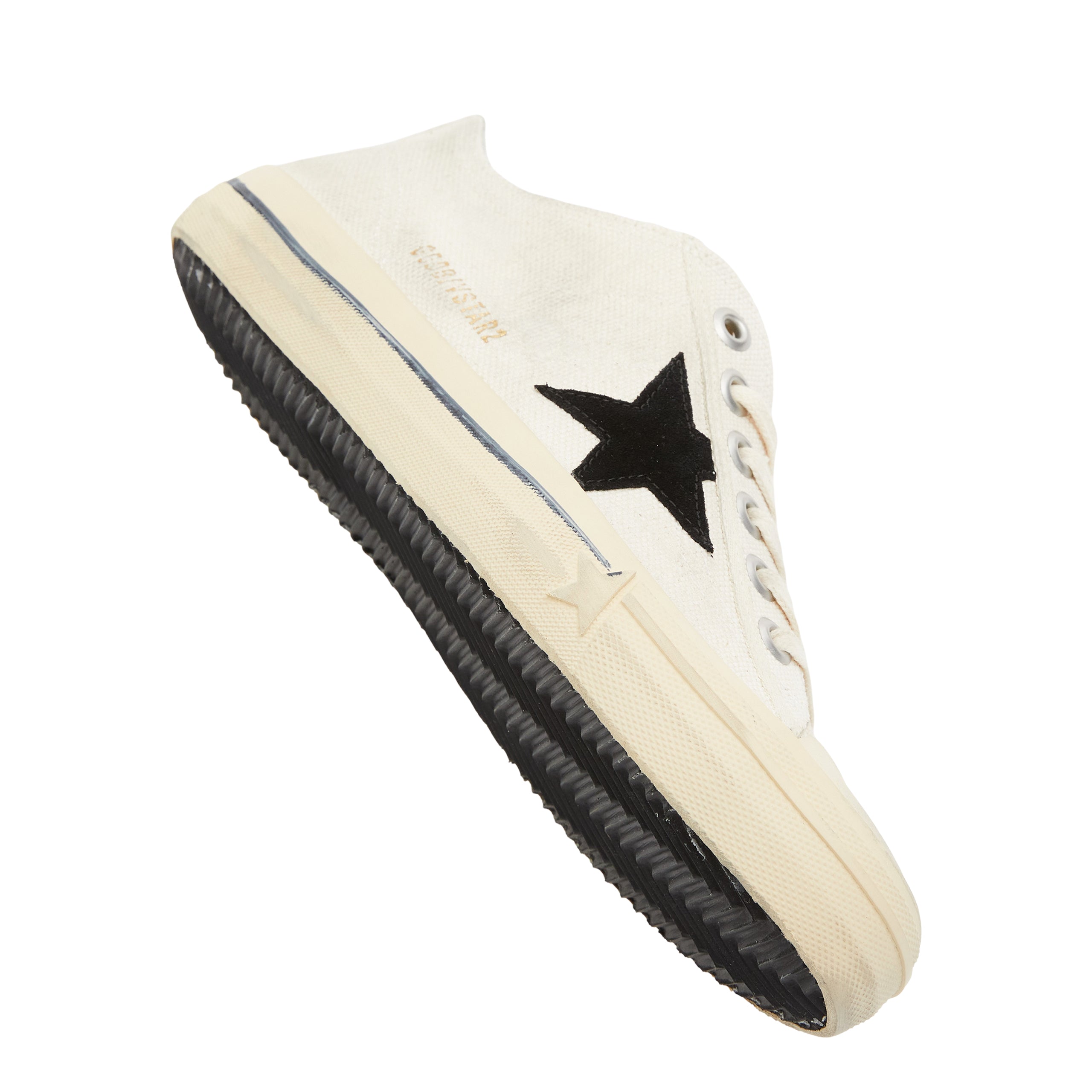 Shop Golden Goose V-star 2 Canvas Men's Sneakers In White